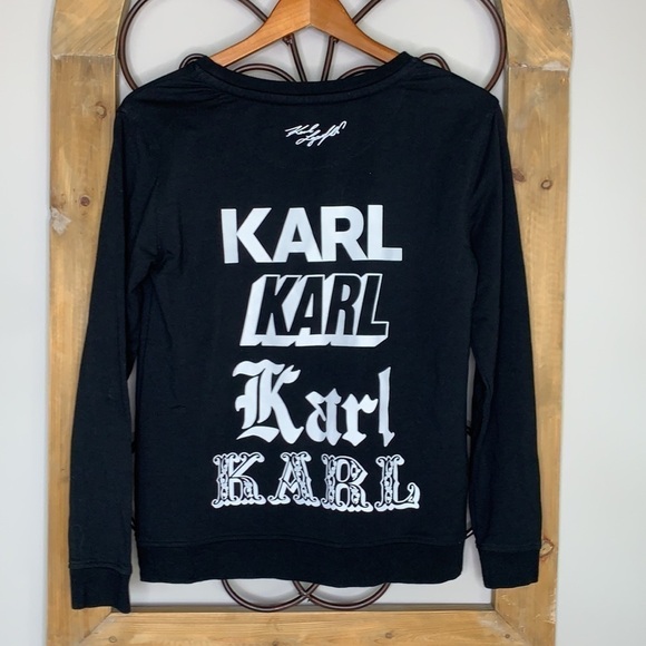 Karl Lagerfield long sleeve graphic shirt - Picture 2 of 7
